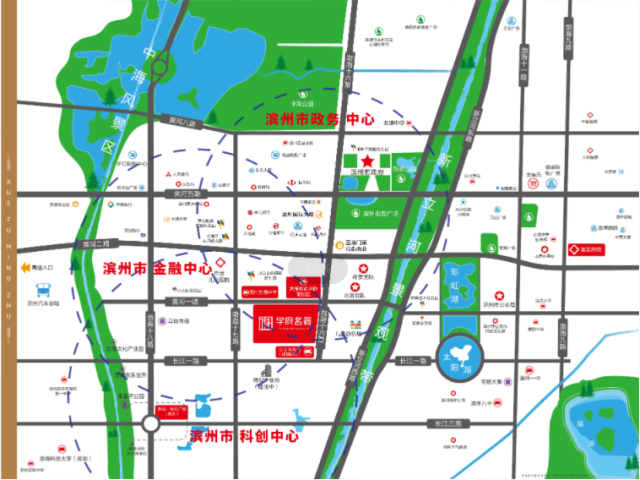 学府名著交通配套图