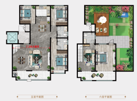 茂通书香福邸224户型户型4室3厅3卫1阳台 224㎡